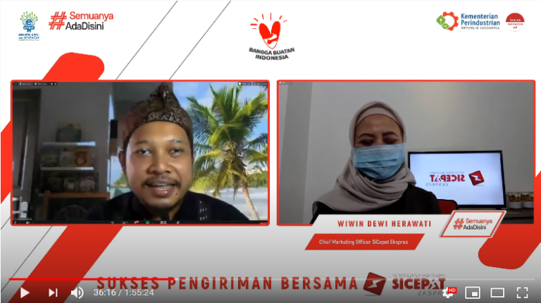 SiCepat Ekspres Sharing Bersama Esmart IKM Dalam Webinar “Bangga Buatan Indonesia”