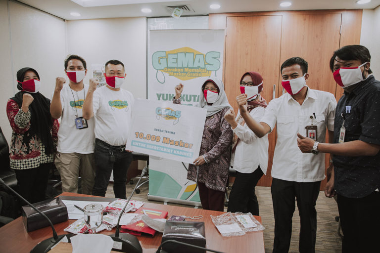 SiCepat Ekspres Bersama GEMAS Serahkan 10.000 Masker ke Sekretariat Kabinet