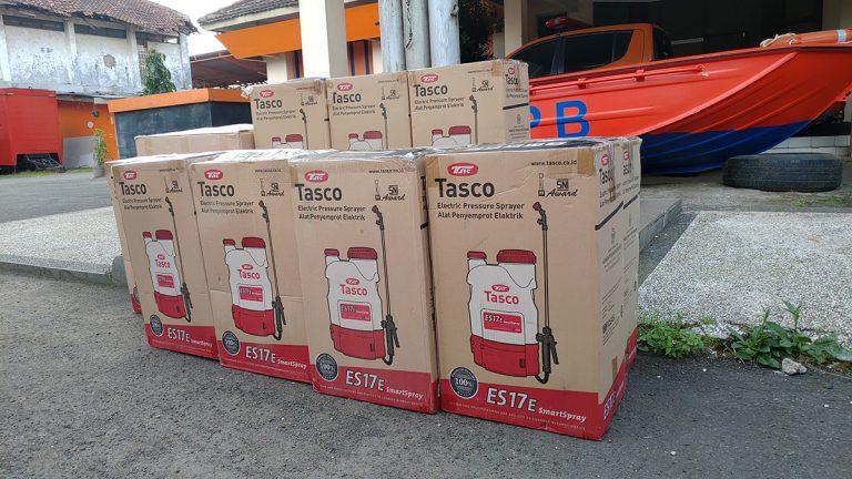 Tasco Salurkan 100 Alat Semprot Disinfektan ke #Indonesiapastibisa