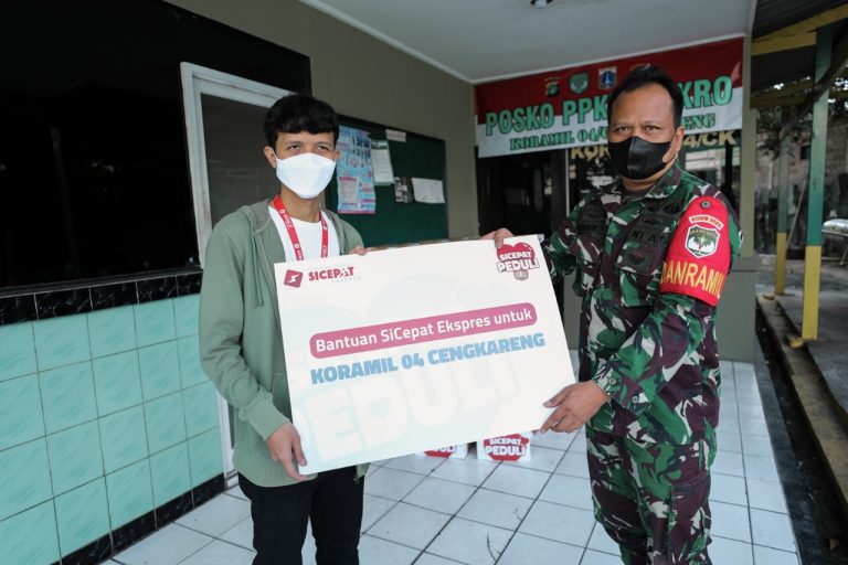 Bantuan Sembako SiCepat Bersama Koramil 04 Cengkareng