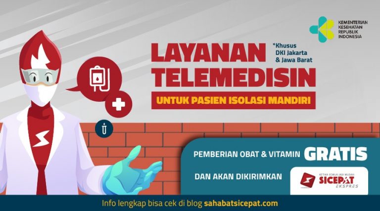 Obat Gratis Bagi Pasien Covid-19 Melalui Telemedisin