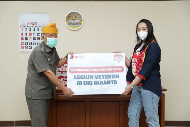 Sambut Kemerdekaan Ke-76 RI, SiCepat Salurkan Sembako Untuk Legiun Veteran RI