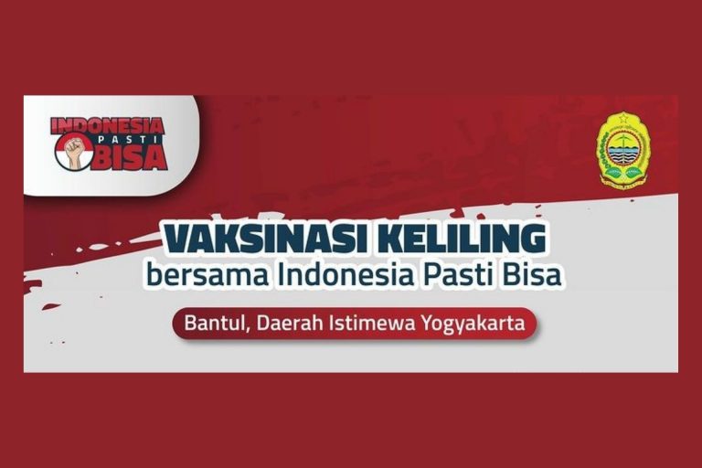 Vaksinasi Indonesia Pasti Bisa di Bantul, DIY