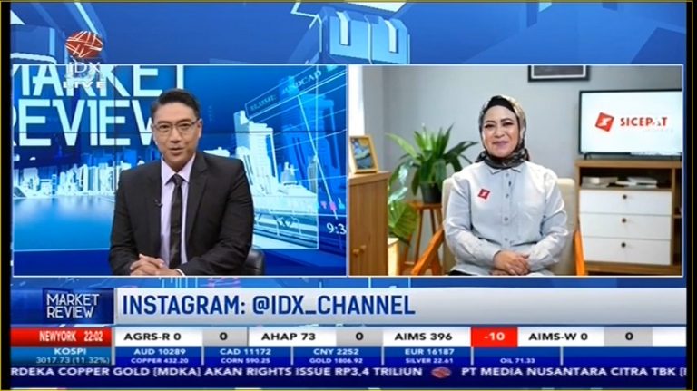 SiCepat Hadir dalam Market Review IDX Channel