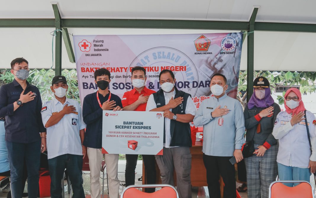 SiCepat Ekspres Beri Donasi untuk Kegiatan Donor dan Cek Thalasemia