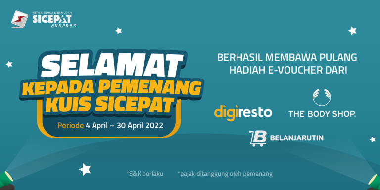 Daftar Pemenang Reward Kuis SiCepat