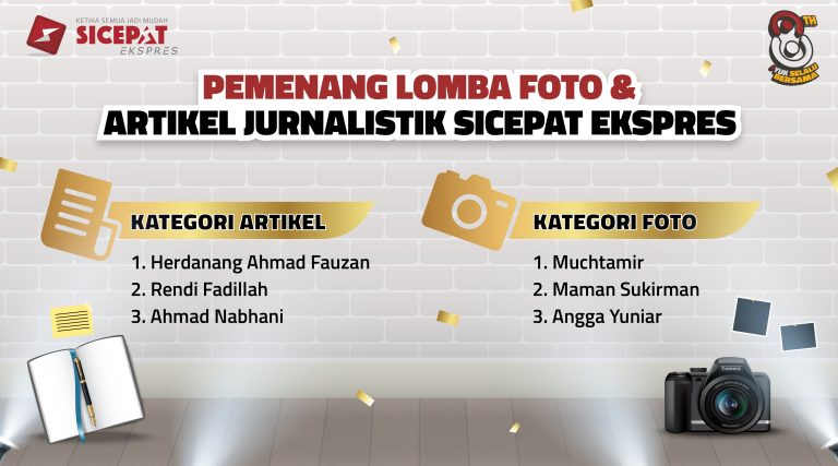 SiCepat Ekspres Umumkan Pemenang Lomba Foto dan Artikel Jurnalistik