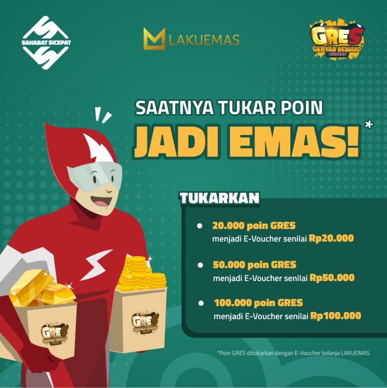 Manfaatkan Poin GRES untuk Tukar dengan Voucher Emas Lewat Aplikasi Lakuemas