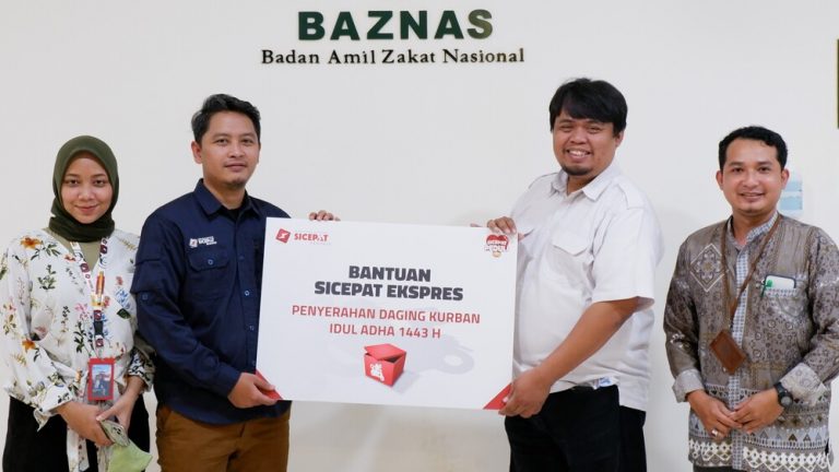 SiCepat Ekspres Berkolaborasi Dengan BAZNAS Salurkan Daging Kurban Idul Adha 1443 H