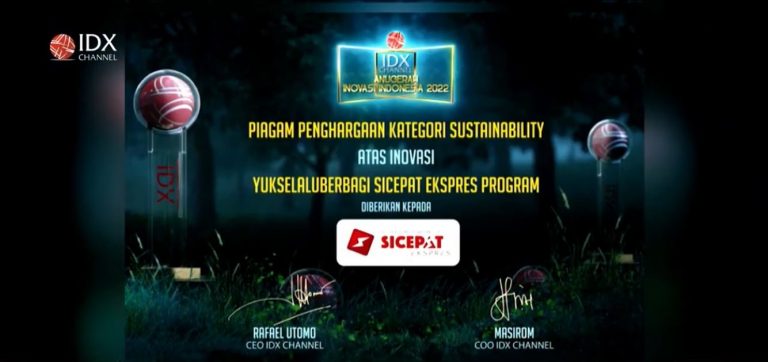 Inovasi Digitalisasi Program CSR, SiCepat Ekspres Raih Penghargaan Hubungan Sustainability