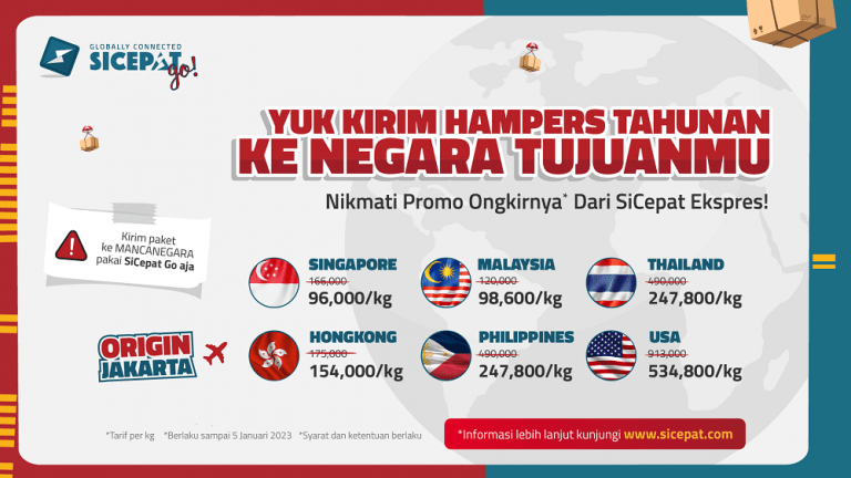 Kirim Paket ke Luar Negeri Lebih Murah dengan Promo Akhir Tahun dari SiCepat Go!