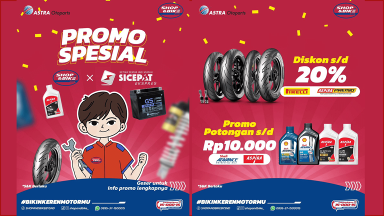 Kurir SiCepat Merapat! Ada Promo Diskon Shop&Bike Hingga 20% Buat Kamu!