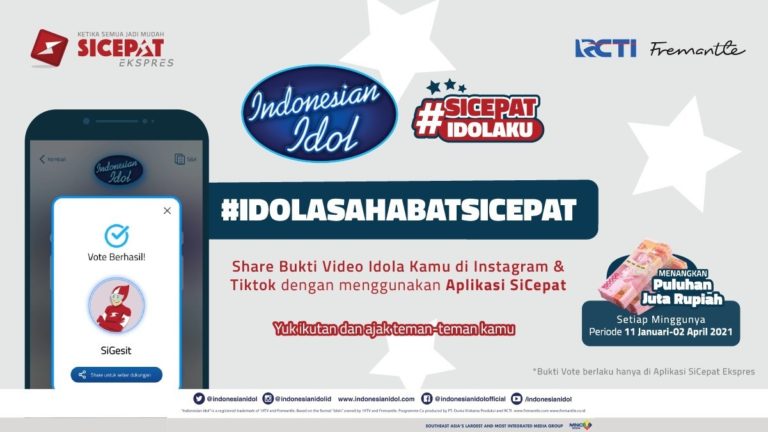 Voting Indonesian Idol Pakai Aplikasi SiCepat Bisa Dapat Hadiah!