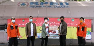 #Indonesiapastibisa Salurkan Bantuan Ke BPBD DKI Jakarta
