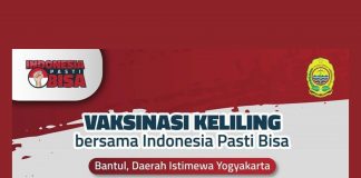 Vaksinasi Indonesia Pasti Bisa di Bantul, DIY