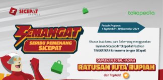 Program SEMANGAT (Seribu Pemenang SiCepat) Untuk Seller Tokopedia
