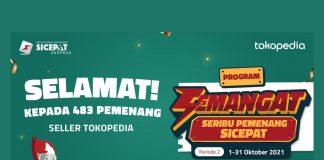 Pengumuman Pemenang SEMANGAT Tokopedia Periode 2