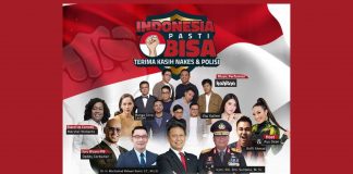 Dukungan Sponsorship Partner Sukseskan Indonesia Pasti Bisa, Terima Kasih Nakes dan Polisi