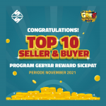 Pemenang TOP 10 Seller & Buyer Program GRES Periode November 2021
