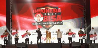 Indonesia Pasti Bisa Gelar Acara untuk Apresiasi Nakes dan Polisi