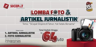 SiCepat Adakan Lomba Foto dan Artikel Jurnalistik untuk Rekan Media