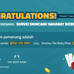 Daftar Pemenang Reward Survei Skincare SiCepat