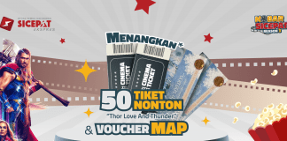 SiCepat Bagi-Bagi Tiket NOBAR THOR Love and Thunder Gratis!