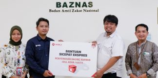 SiCepat Ekspres Berkolaborasi Dengan BAZNAS Salurkan Daging Kurban Idul Adha 1443 H